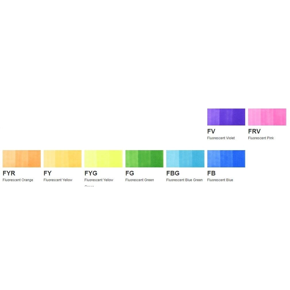 コピックスケッチ F (Fluorescent) 系全8色セット | アークオアシス