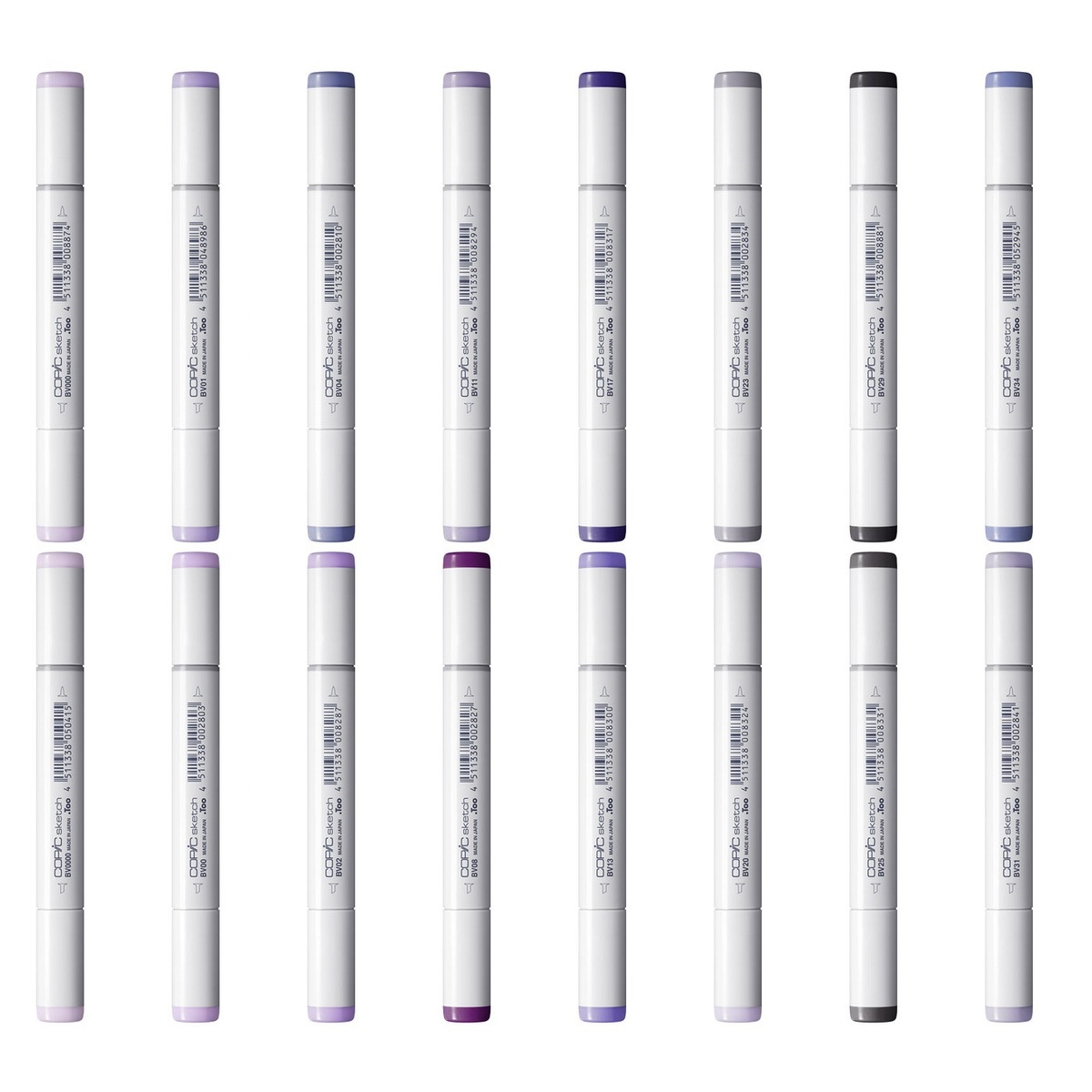 コピックスケッチ BV (Blue Violet) 系全16色セット