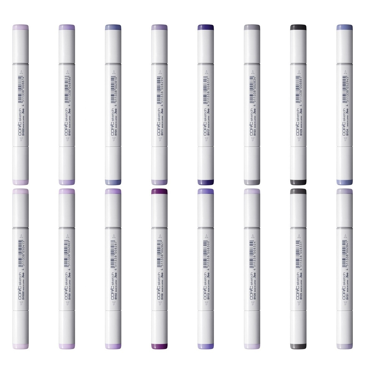 コピックスケッチ BV (Blue Violet) 系全16色セット | アークオアシス