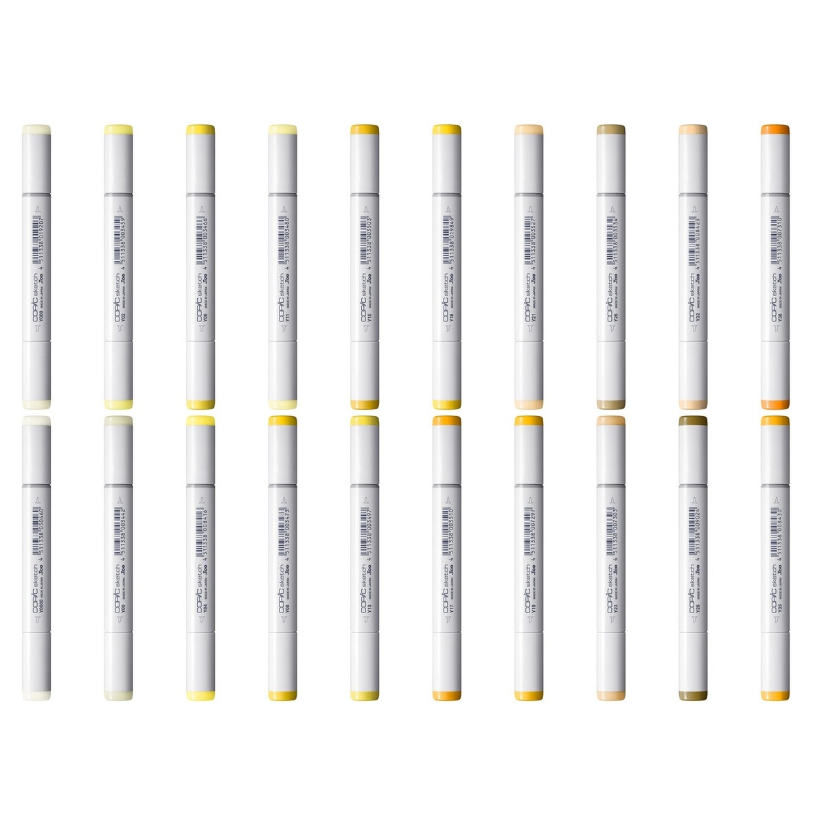 コピックスケッチ Y (Yellow) 系全20色セット | アークオアシス