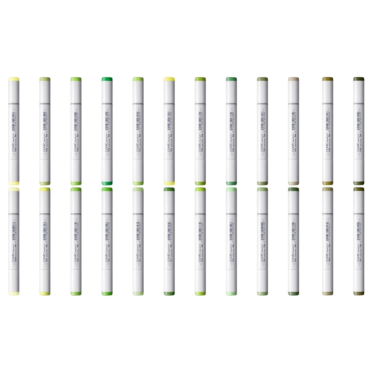 コピックスケッチ YG (Yellow Green) 系全24色セット