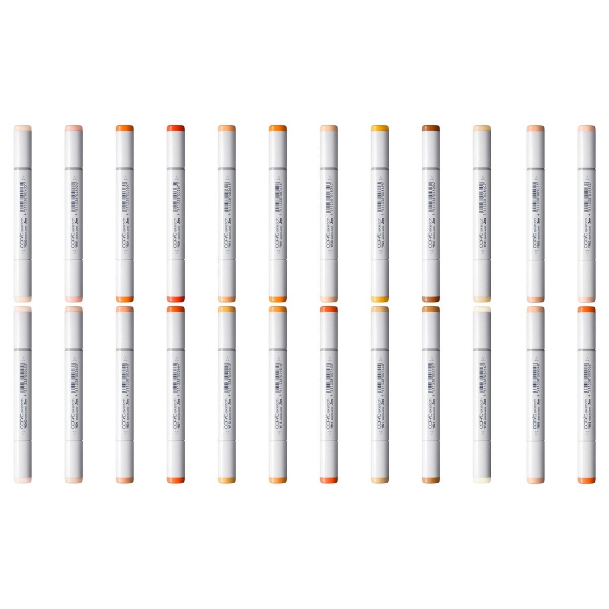 コピックスケッチ YR (Yellow Red) 系全24色セット | アーク