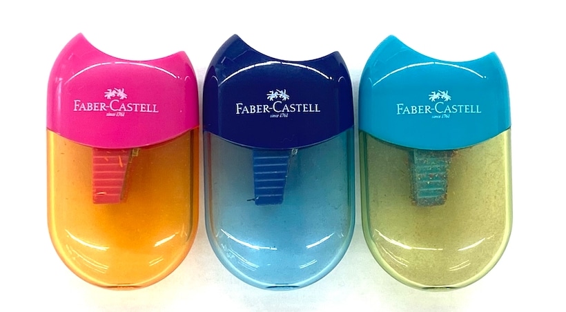 ファーバーカステル 鉛筆削り 丸型ミニ 3色セット (3色各4個入) 81263 (27191339)