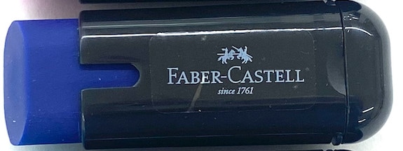 ファーバーカステル 鉛筆削り付き消しゴム ダークブルー79838 (27191352)