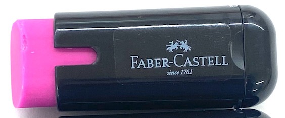 ファーバーカステル 鉛筆削り付き消しゴム マゼンタ 79837 (27191351)