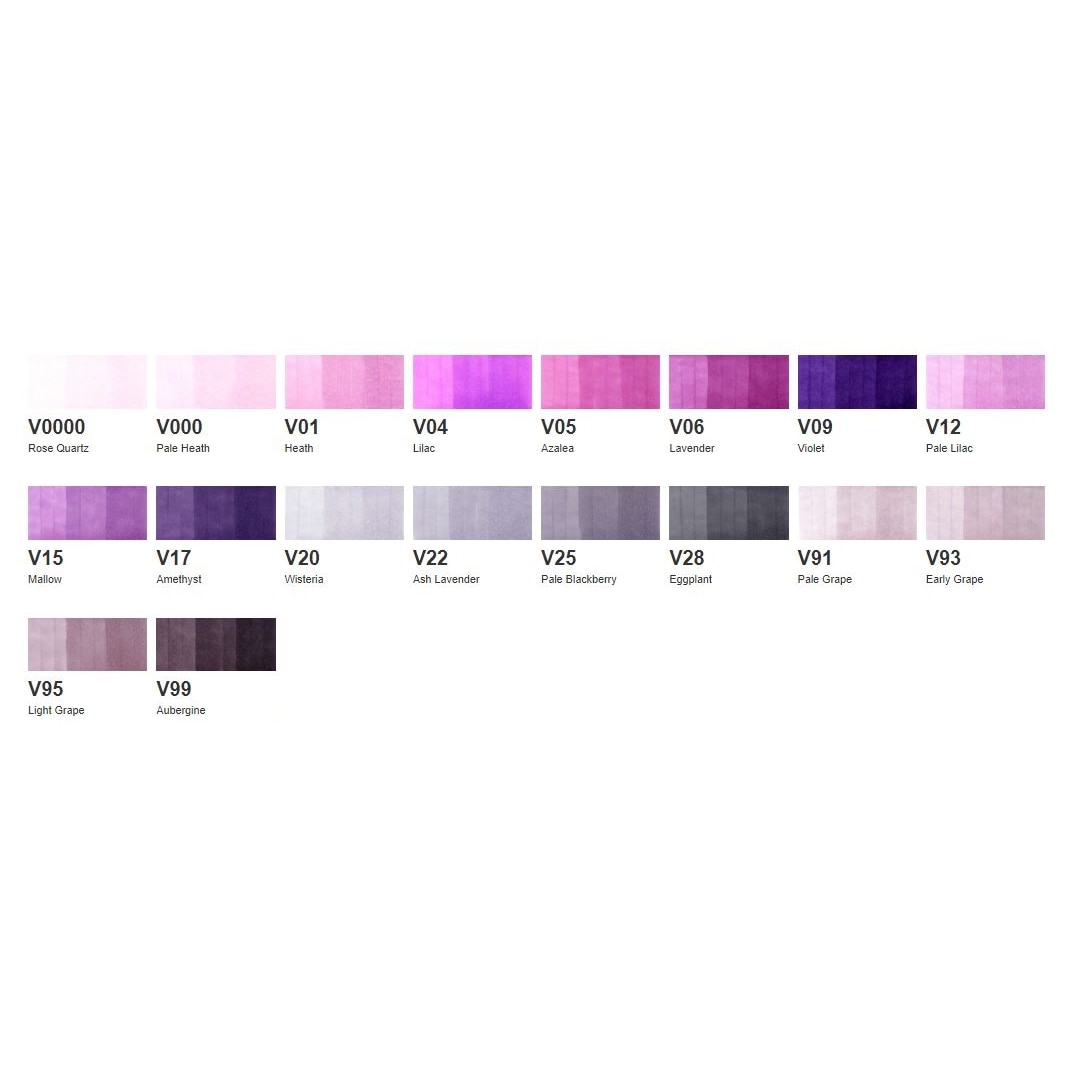 コピックスケッチ V (Violet) 系全18色セット | アークオアシス