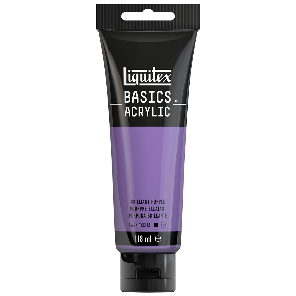 リキテックス ベーシックス 118mL 590(046) ブリリアント パープル (16005590) Liquitex BASICS アクリル絵具