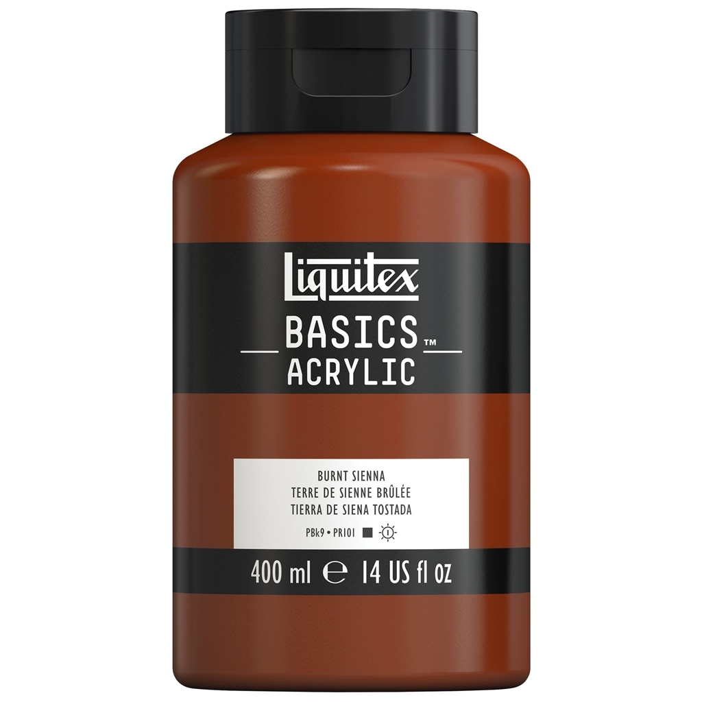 リキテックス ベーシックス 400mL 127(050) バーント シェンナ (16006127) Liquitex BASICS アクリル絵具