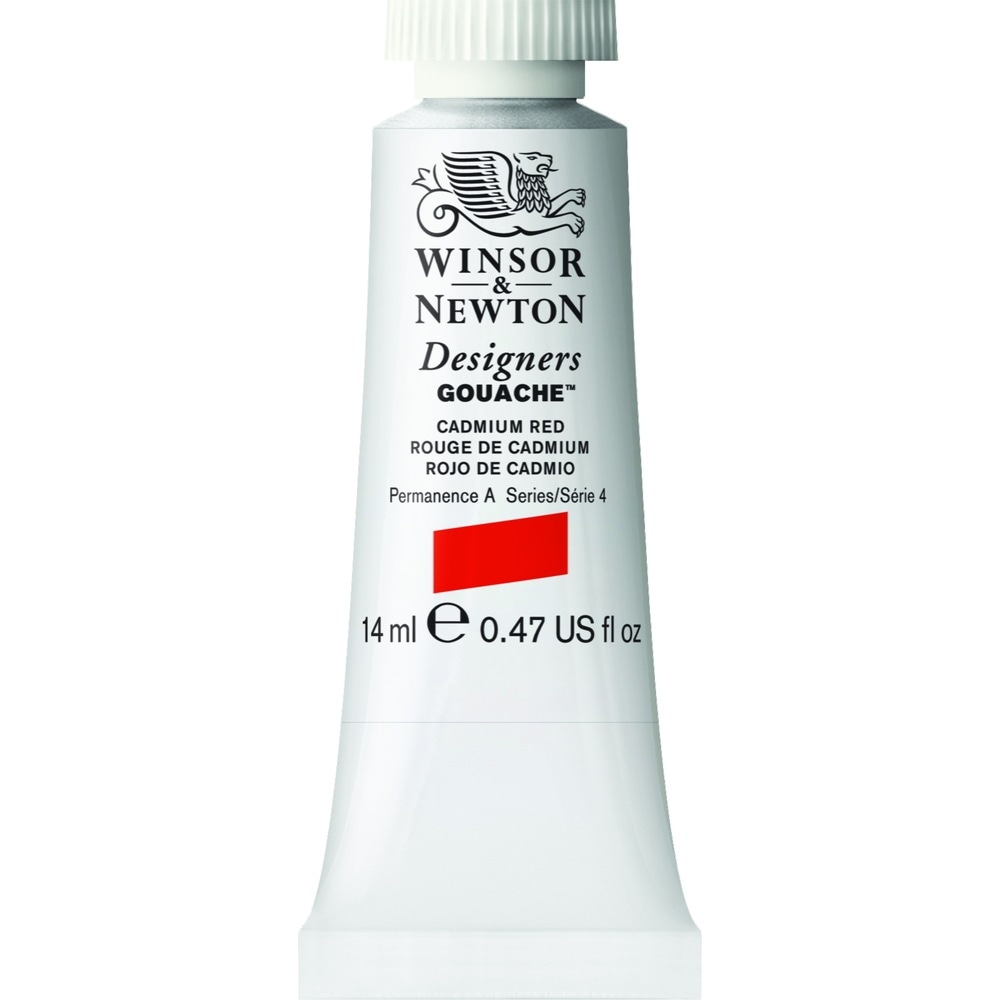 [3本セット] W&N DGC 14ml 094(8840470) カドミウムレッド Winsor&Newton デザイナーズ・ガッシュカラー 不透明水彩絵具