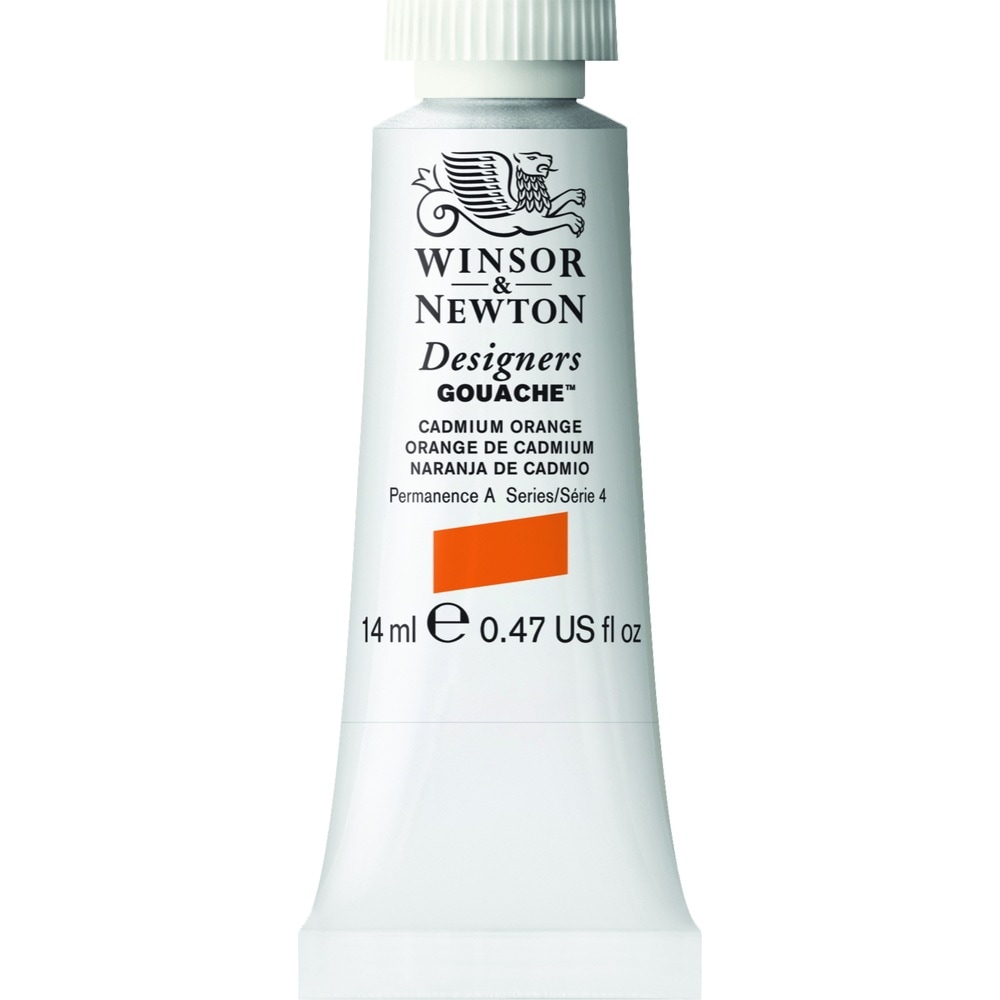 [3本セット] W&N DGC 14ml 089(8840479) カドミウムオレンジ Winsor&Newton デザイナーズ・ガッシュカラー 不透明水彩絵具