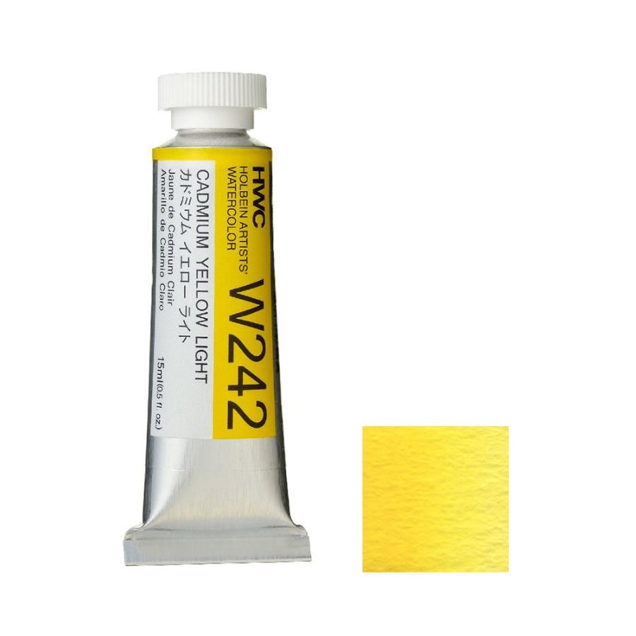 [3本セット] ホルベイン 透明水彩絵具 5号 (15ml) W242 カドミウム イエロー ライト