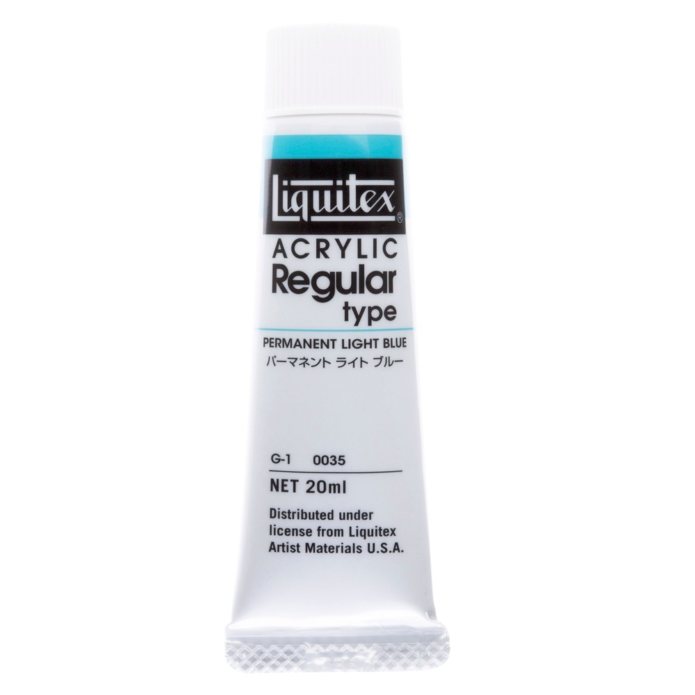 [3本セット] リキテックス レギュラー 6号(20ml) 035 パーマネントライトブルー アクリル絵具 Liquitex (15101035)