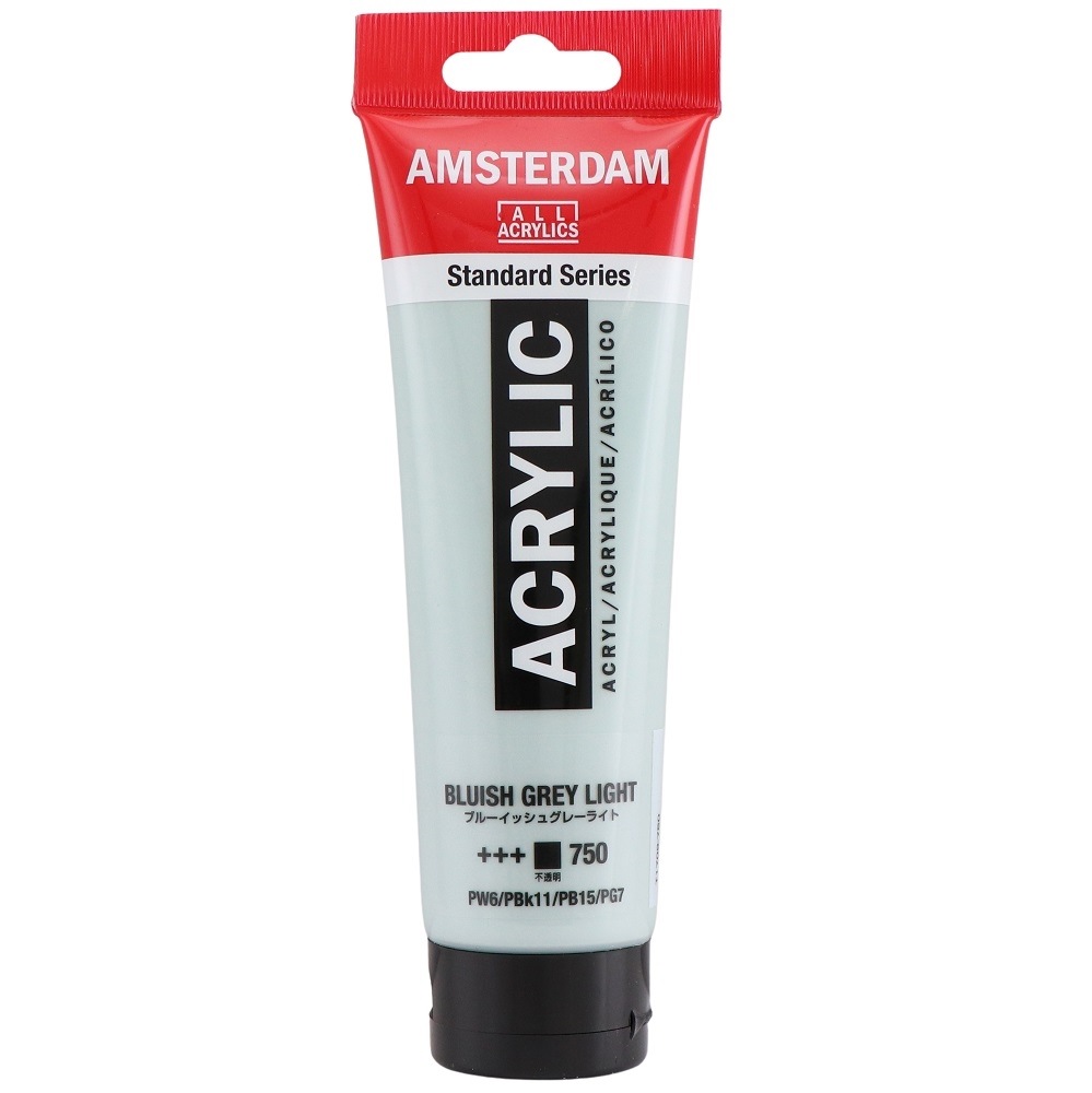 アムステルダム アクリリックカラー 120ml #750 ブルーイッシュグレーライト