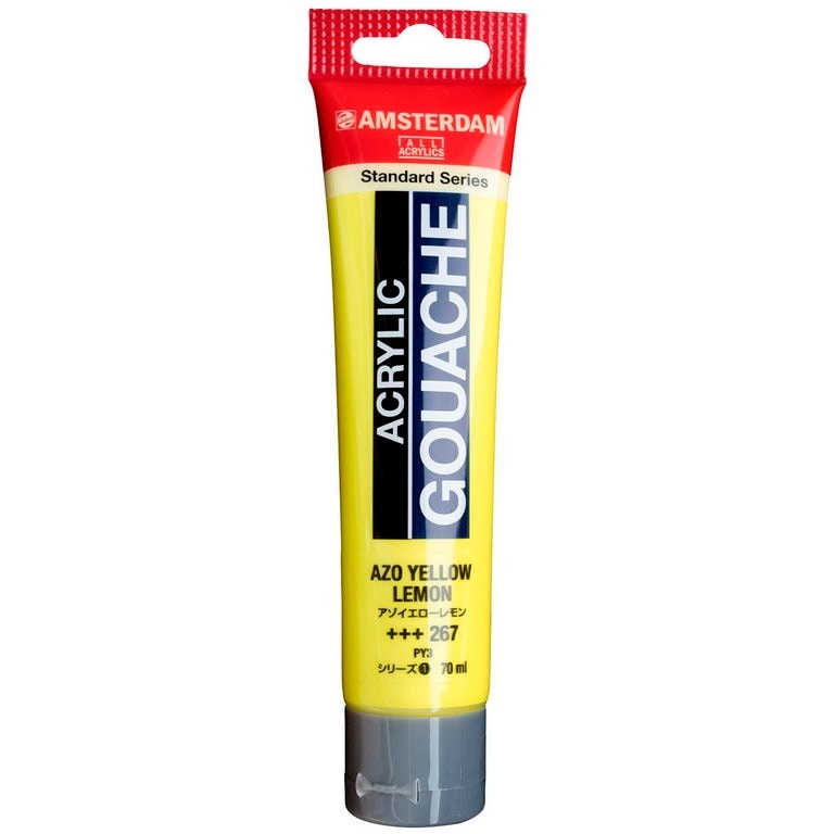 アムステルダム アクリリックガッシュ 70ml #267 アゾイエローレモン