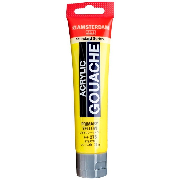 アムステルダム アクリリックガッシュ 70ml #275 プライマリーイエロー