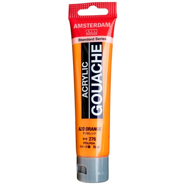 アムステルダム アクリリックガッシュ 70ml #276 アゾオレンジ