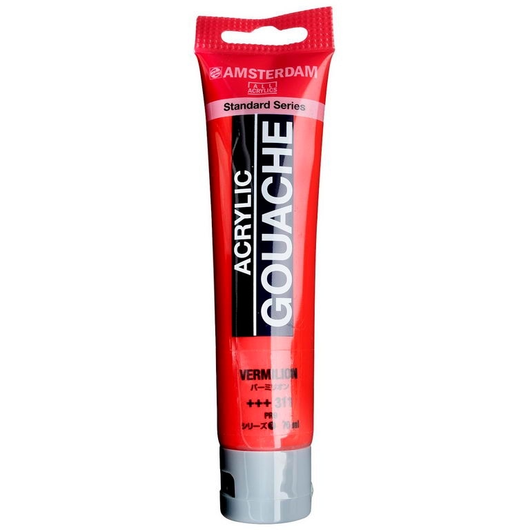 アムステルダム アクリリックガッシュ 70ml #311 バーミリオン