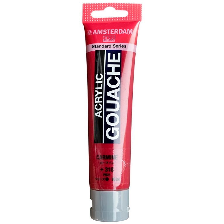 アムステルダム アクリリックガッシュ 70ml #318 カーマイン