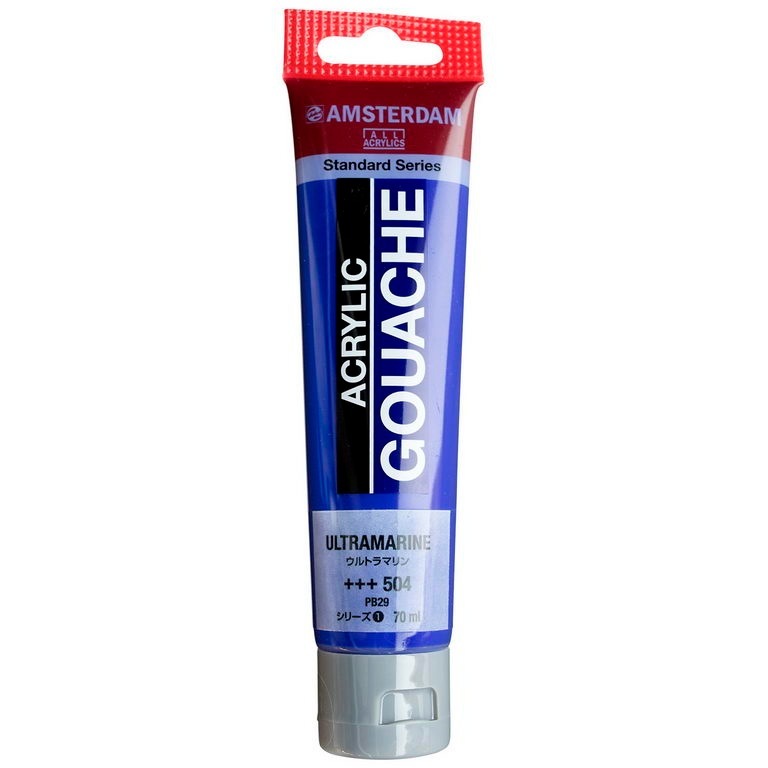 アムステルダム アクリリックガッシュ 70ml #504 ウルトラマリン