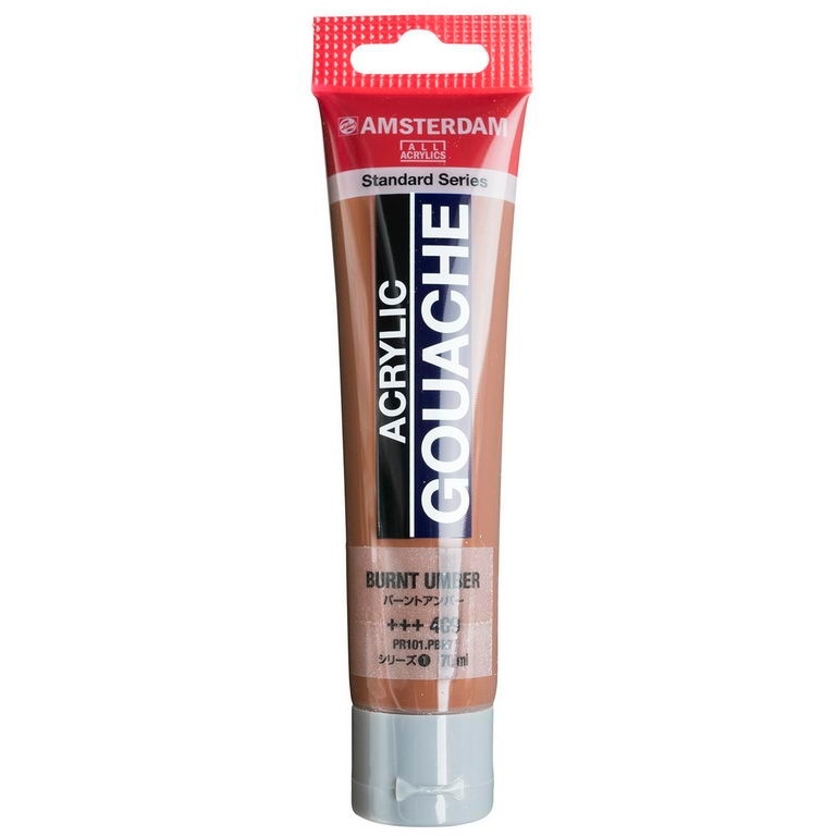 アムステルダム アクリリックガッシュ 70ml #409 バーントアンバー