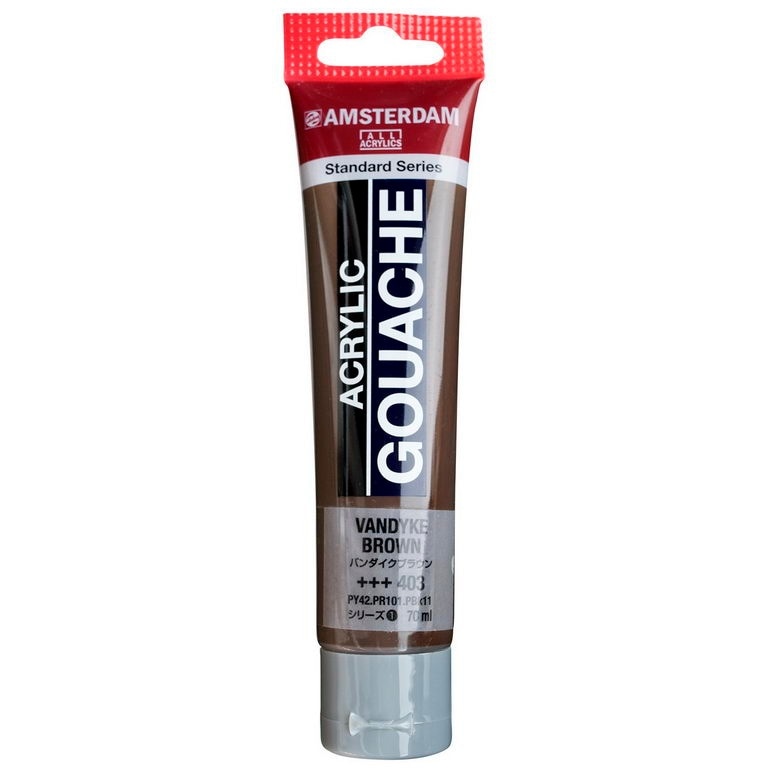 アムステルダム アクリリックガッシュ 70ml #403 バンダイクブラウン