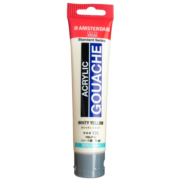 アムステルダム アクリリックガッシュ 70ml #131 ホワイティ イエロー
