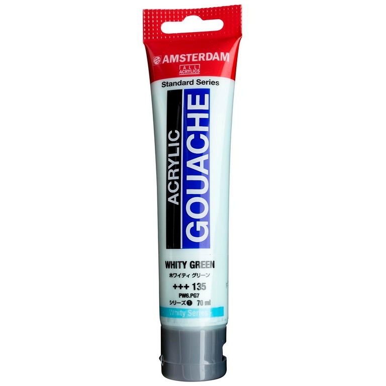 アムステルダム アクリリックガッシュ 70ml #135 ホワイティ グリーン