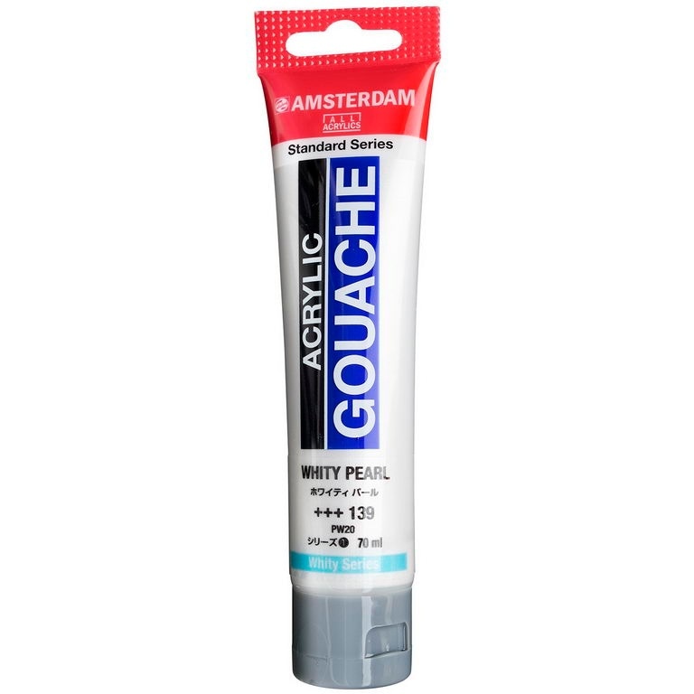 アムステルダム アクリリックガッシュ 70ml #139 ホワイティ パール