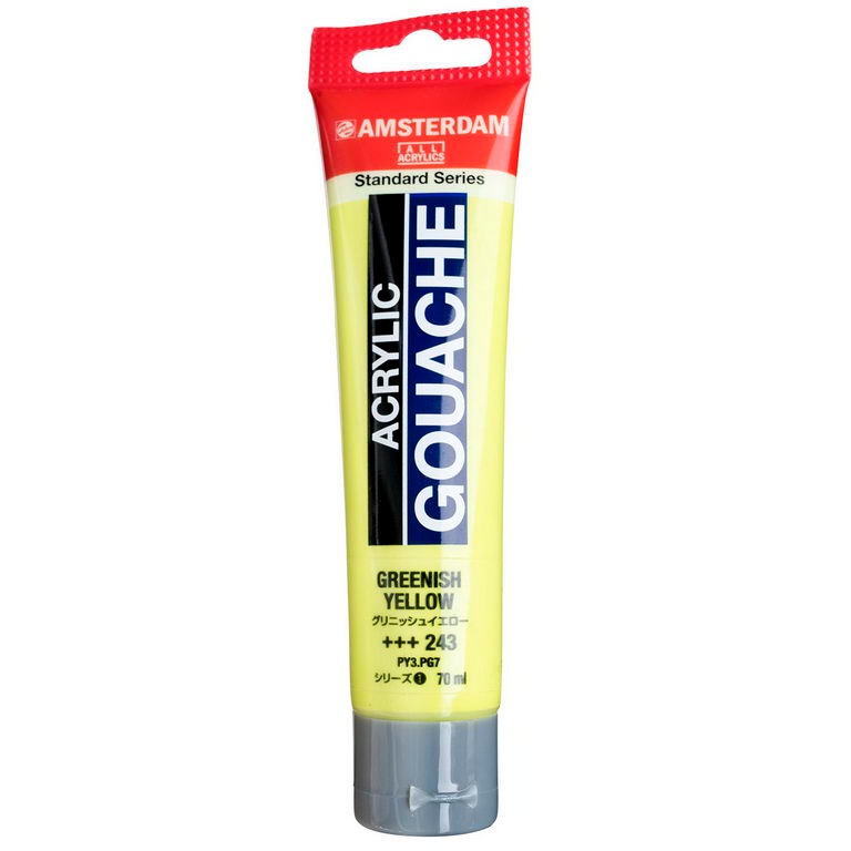 アムステルダム アクリリックガッシュ 70ml #243 グリニッシュイエロー