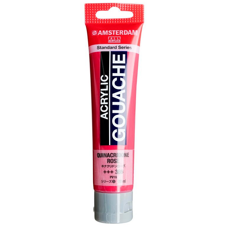 アムステルダム アクリリックガッシュ 70ml #366 キナクリドンローズ