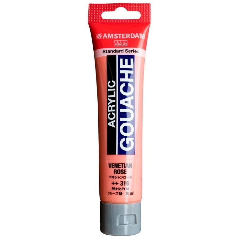 アムステルダム アクリリックガッシュ 70ml #316 ベネシャンローズ