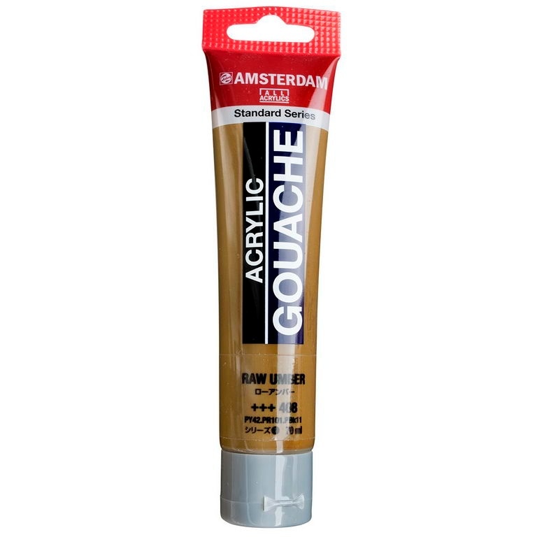 アムステルダム アクリリックガッシュ 70ml #408 ローアンバー