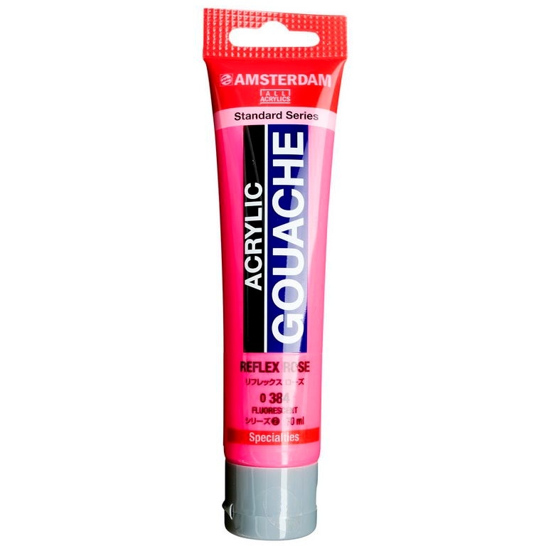 アムステルダム アクリリックガッシュ 70ml #384 リフレックス ローズ
