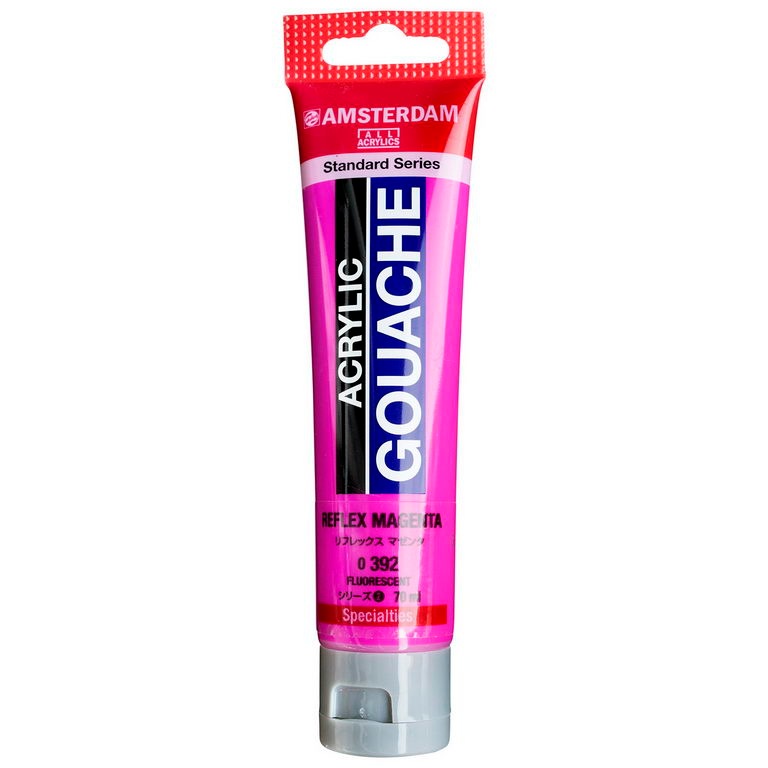 アムステルダム アクリリックガッシュ 70ml #392 リフレックス マゼンタ
