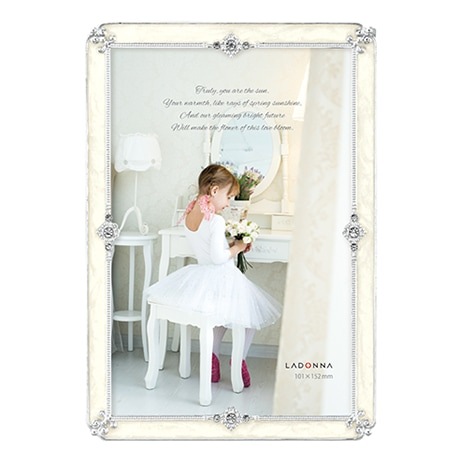 ラドンナ フォトフレーム(ブライダル) BJ27-P-WH ポストカード判