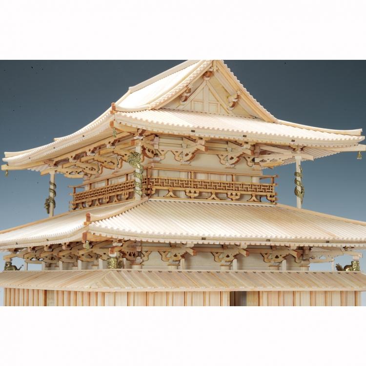 ウッディジョー 1/75 法隆寺 金堂 改良版 木製建築模型 | アーク