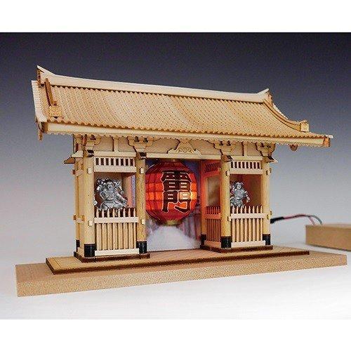 ウッディジョー 木製建築模型 ハーフタイプ 雷門