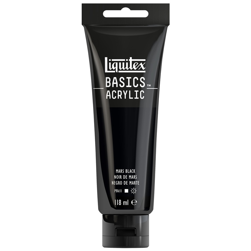 リキテックス ベーシックス 118mL 276(057) マース ブラック (16005276) Liquitex BASICS アクリル絵具