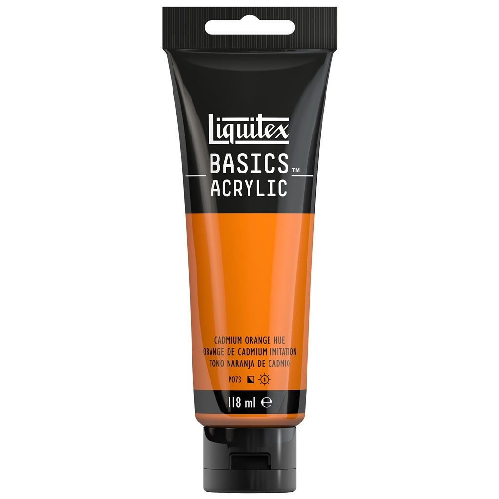 リキテックス ベーシックス 118mL 720(015) カドミウム オレンジヒュー (16005720) Liquitex BASICS アクリル絵具