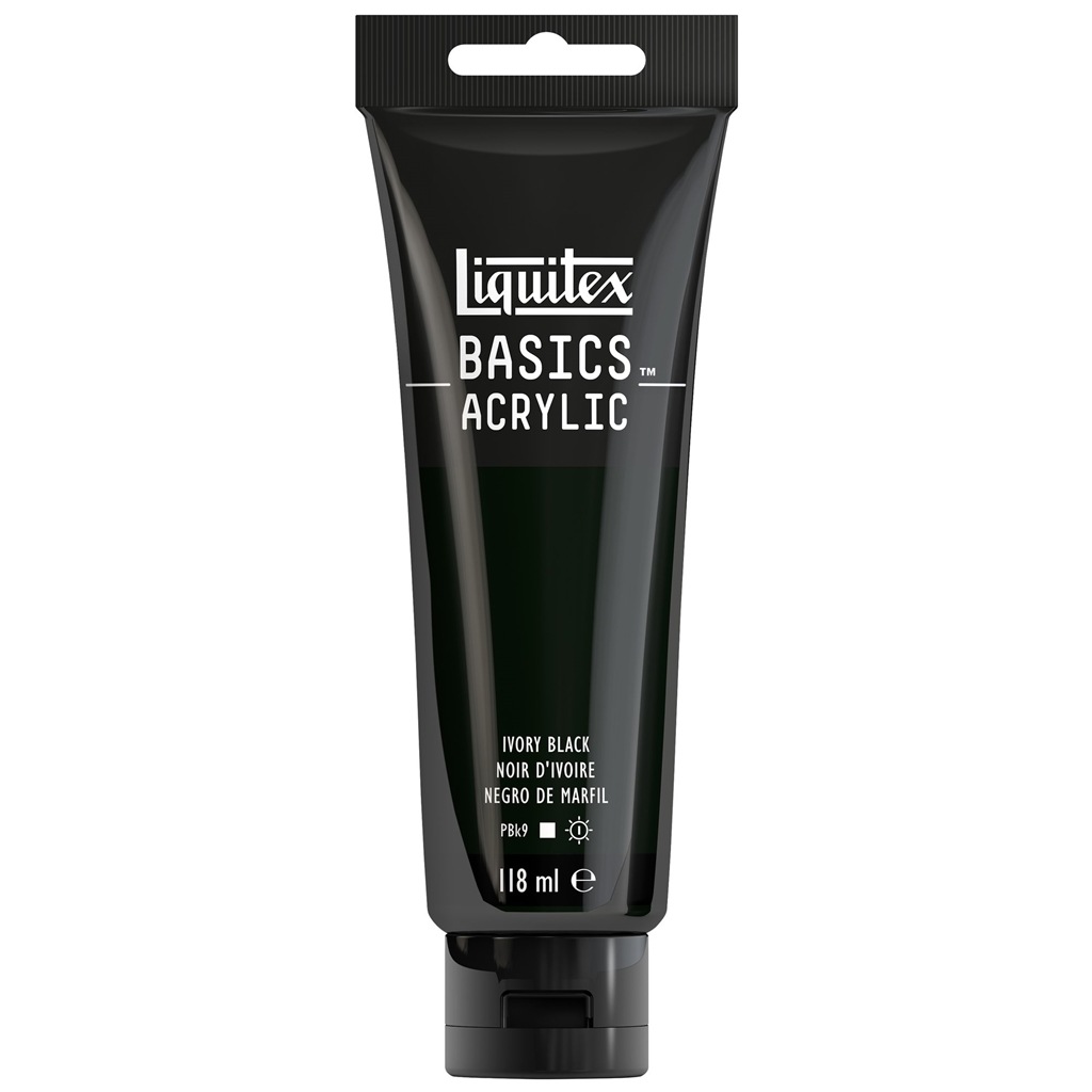 リキテックス ベーシックス 118mL 244(056) アイボリー ブラック (16005244) Liquitex BASICS アクリル絵具
