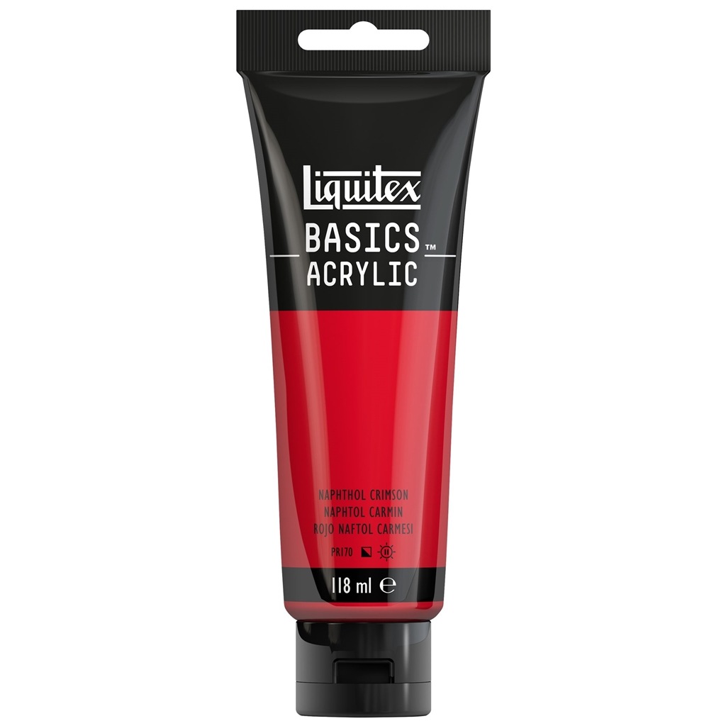 リキテックス ベーシックス 118mL 292(010) ナフソール クリムソン (16005292) Liquitex BASICS アクリル絵具