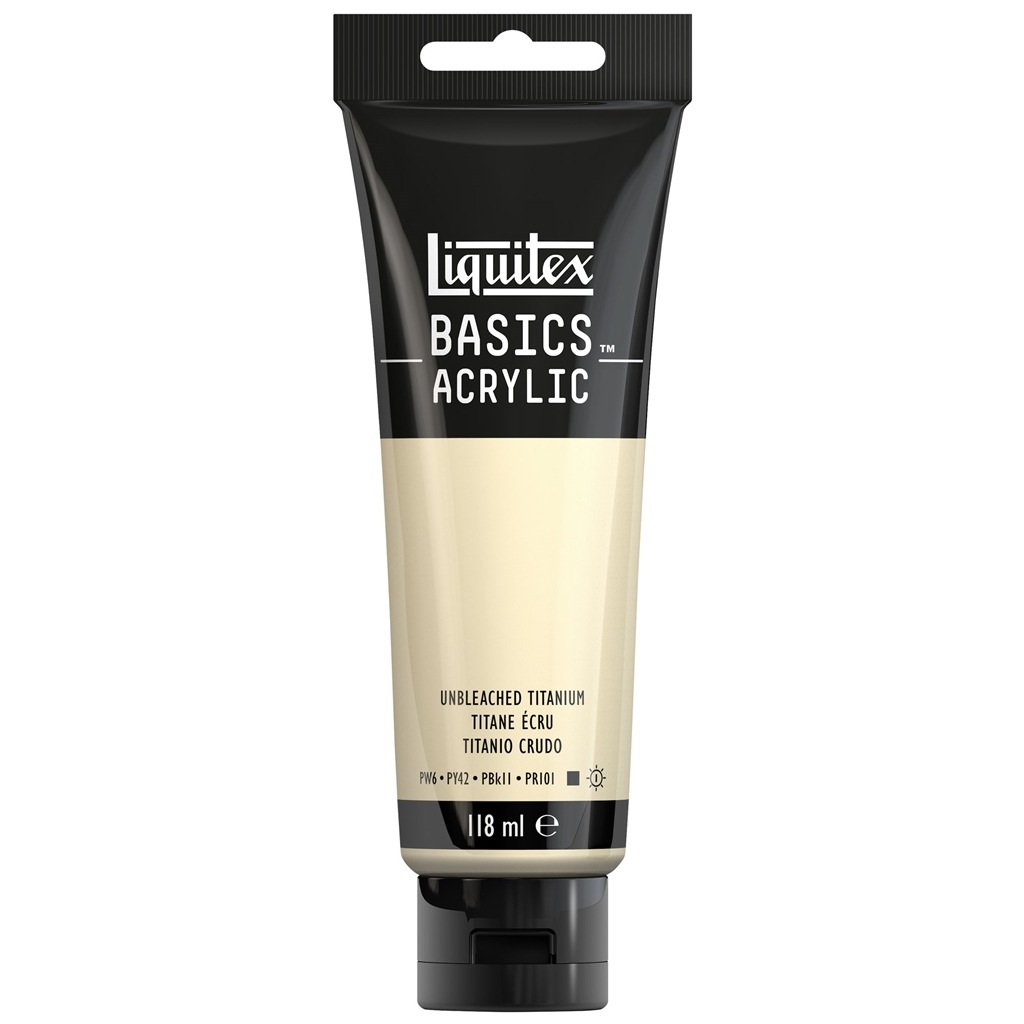 リキテックス ベーシックス 118mL 434(074) アンブリーチド チタニウム (16005434) Liquitex BASICS アクリル絵具