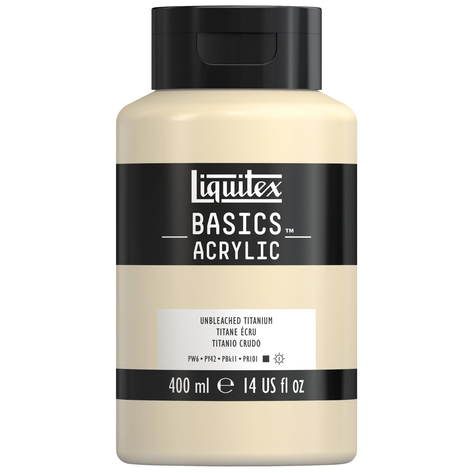 リキテックス ベーシックス 400mL 434(074) アンブリーチド チタニウム (16006434) Liquitex BASICS アクリル絵具
