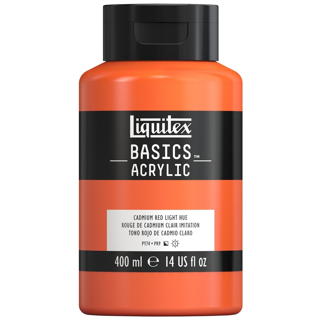 リキテックス ベーシックス 400mL 510(013) カドミウム レッド ライト ヒュー (16006510) Liquitex BASICS アクリル絵具