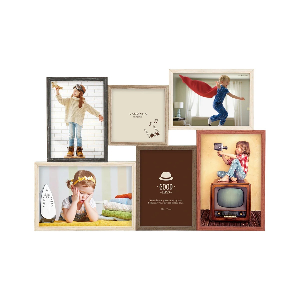 ラドンナ フォトフレーム(リビング) DF84-60 ポストカード判×2、L判×3、スクエアサイズ