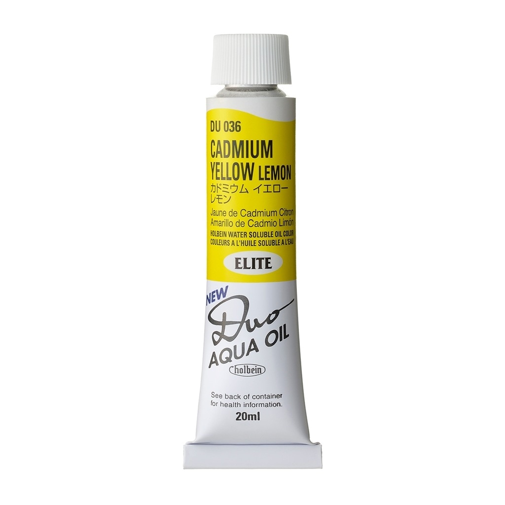 [3本セット] ホルベイン DUO 6号 20ml DU036 カドミウム イエローレモン (023036) 水可溶性油絵具