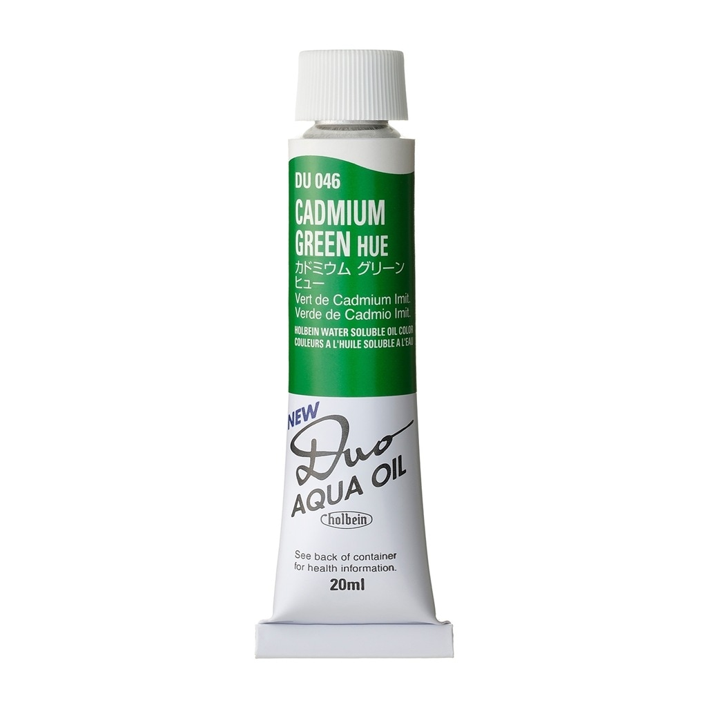 [3本セット] ホルベイン DUO 6号 20ml DU046 カドミウムグリーン ヒュー (023046) 水可溶性油絵具