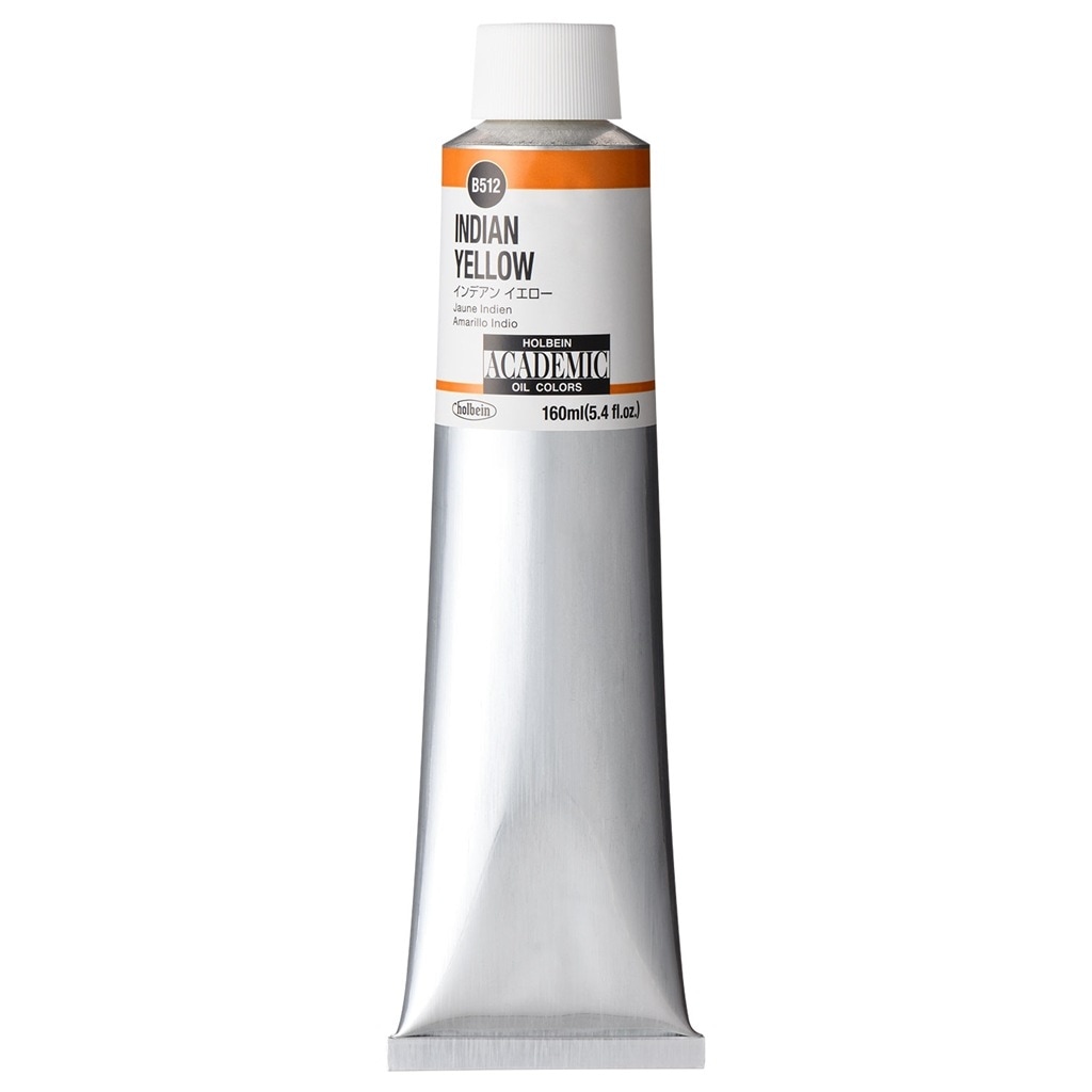 ホルベイン アカデミック 160ml B512 インデアン イエロー (001512) 習作用油絵具 ACADEMIC