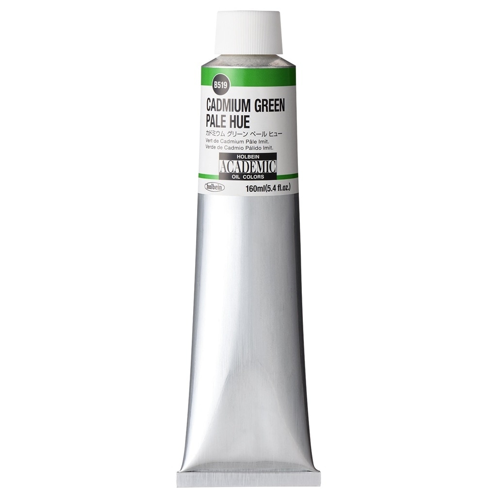 ホルベイン アカデミック 160ml B519 カドミウム グリーン ペール ヒュー (001519) 習作用油絵具 ACADEMIC
