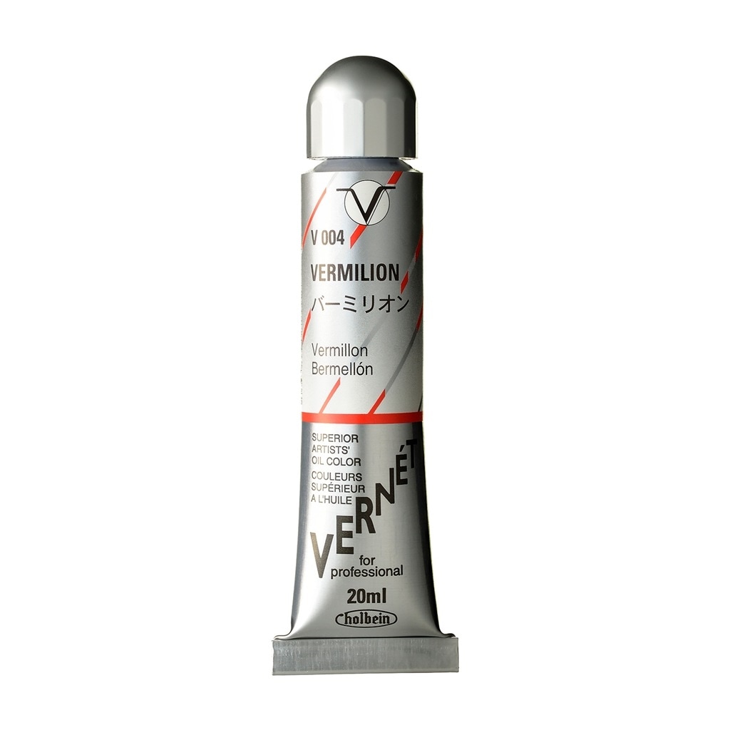ホルベイン ヴェルネ 20ml V004 バーミリオン (011004) 高品位油絵具